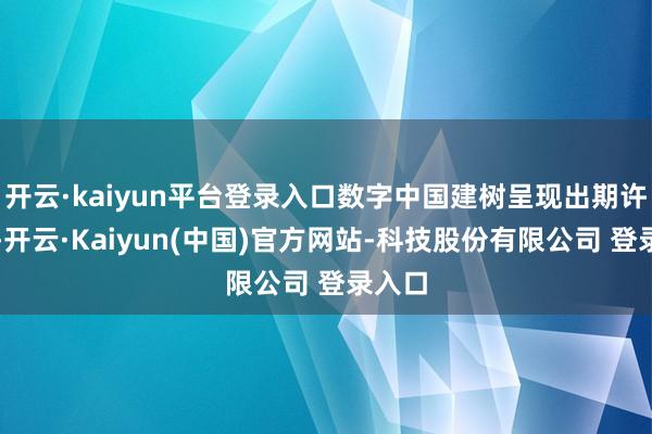开云·kaiyun平台登录入口数字中国建树呈现出期许盎然-开云·Kaiyun(中国)官方网站-科技股份有限公司 登录入口